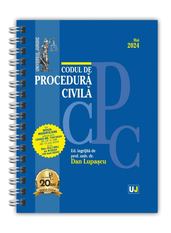 Copertă produs Codul de procedură civilă: Mai 2024 (ediție spiralată) - gallery big 1