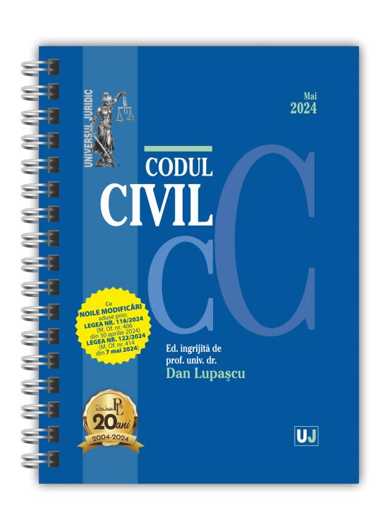 Copertă produs Codul civil Mai 2024 (ediție spiralată) - gallery big 1