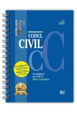 Copertă produs Codul civil Mai 2024 (ediție spiralată)