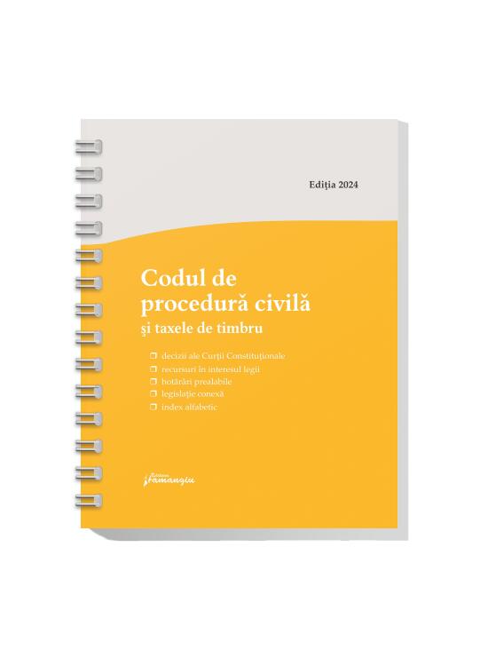 Copertă produs Codul de procedură civilă și taxele de timbru. Actualizat la 15 mai 2024 - spiralat - gallery big 1