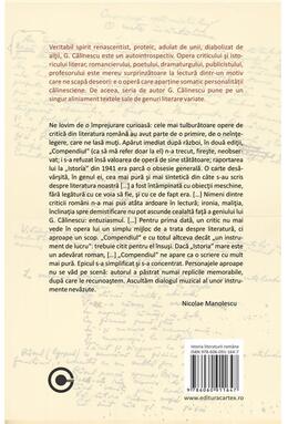 Copertă produs Istoria literaturii române