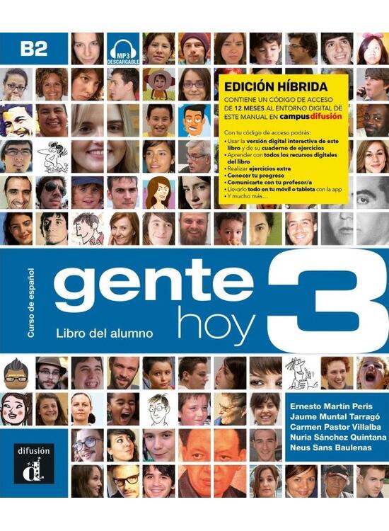 Copertă produs Gente Hoy 3 - Edici&oacute;n h&iacute;brida - Libro del alumno (B2) + MP3 descargable - gallery big 1