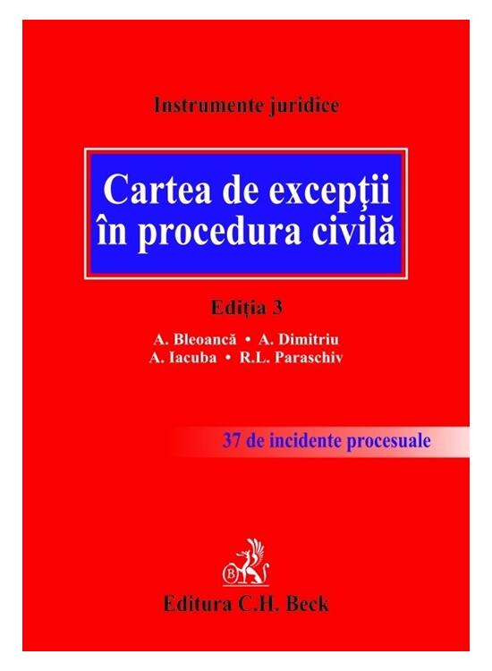 Copertă produs Cartea de excepții &icirc;n procedura civilă - gallery big 1