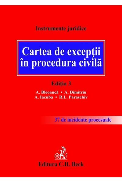 Cartea de excepții &icirc;n procedura civilă
