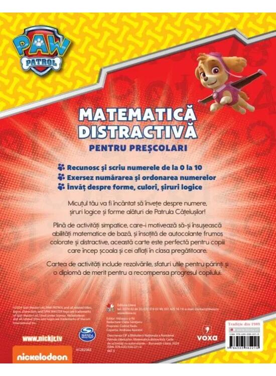 Copertă produs Patrula cățelușilor. Matematică distractivă pentru preșcolari - gallery big 2