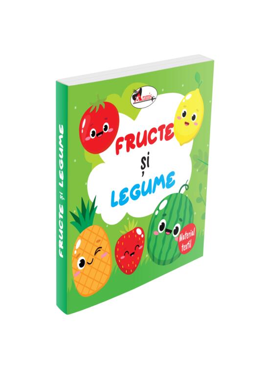 Copertă produs Fructe și legume. Carte din material textil - gallery big 1
