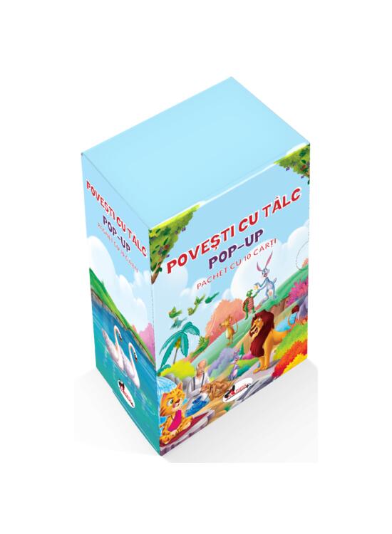 Copertă produs Poveşti cu t&acirc;lc pop-up. Cutie cu 10 cărţi - gallery big 1