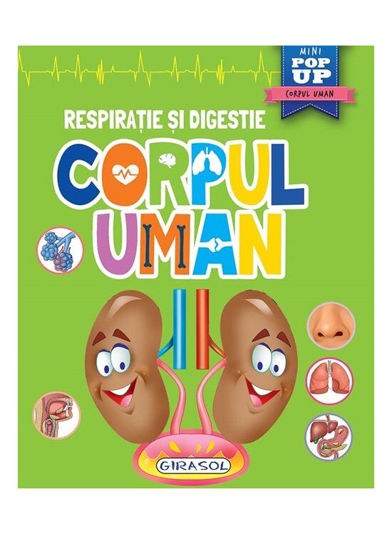 Copertă produs Mini pop-up: Corpul uman. Respirație si digestie - gallery big 1