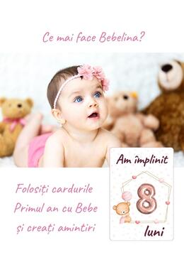 Copertă produs Cartonașe Primul an cu Bebe - Fetiță