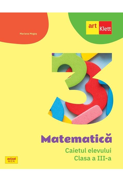 Copertă produs Matematică. Caietul elevului. Clasa a III-a