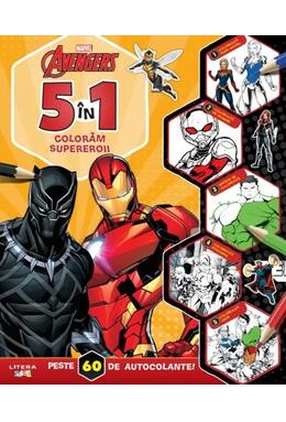 Copertă produs Disney. Marvel. Avengers. 5 &icirc;n 1. Colorăm supereroii