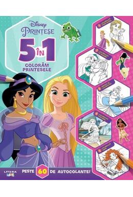 Copertă produs Disney. Prințese. 5 &icirc;n 1. Colorăm prințesele