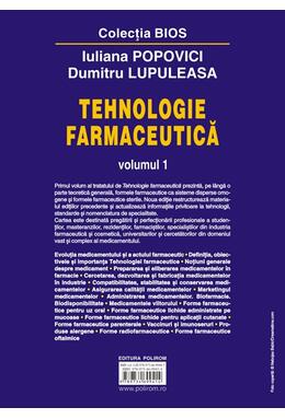 Copertă produs Tehnologie farmaceutică (Vol. 1)