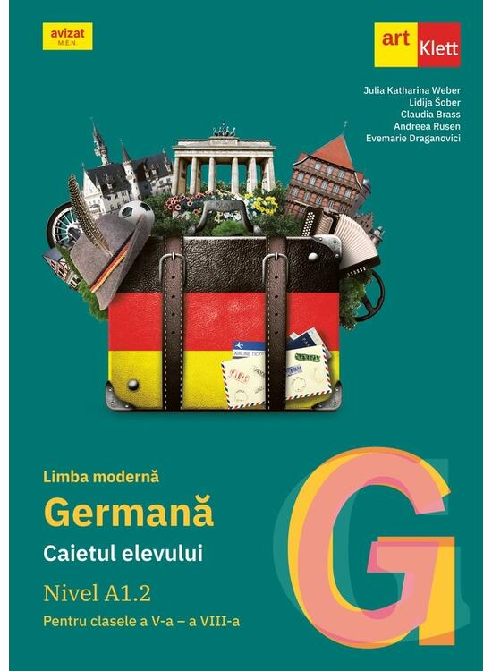 Copertă produs Limba germană. Caietul elevului A1.2 pentru clasele a V-a - a VIII-a - gallery big 1