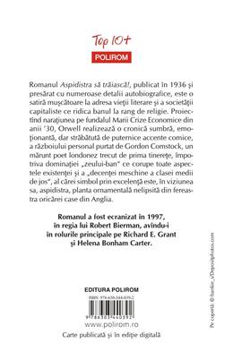 Copertă produs Aspidistra să trăiască!