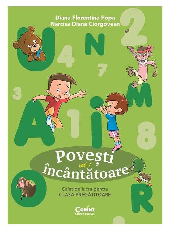 Copertă produs Povești &icirc;nc&acirc;ntătoare. Caiet de lucru pentru clasa pregătitoare (Vol. 1) - gallery big 1