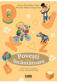 Copertă produs Povești încântătoare. Caiet de lucru pentru clasa pregătitoare (Vol. 3)