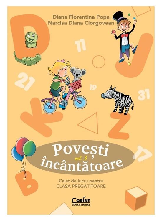 Copertă produs Povești &icirc;nc&acirc;ntătoare. Caiet de lucru pentru clasa pregătitoare (Vol. 3) - gallery big 1