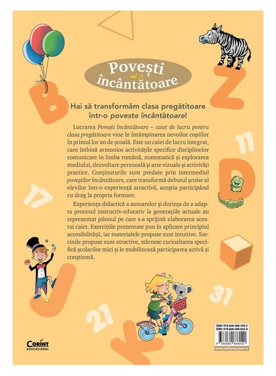 Copertă produs Povești &icirc;nc&acirc;ntătoare. Caiet de lucru pentru clasa pregătitoare (Vol. 3) - gallery big 2
