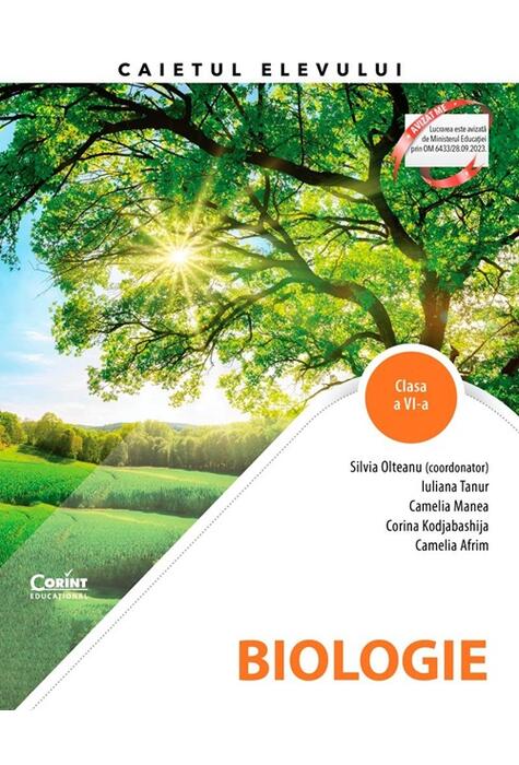 Copertă produs Biologie. Caietul elevului pentru clasa a VI-a