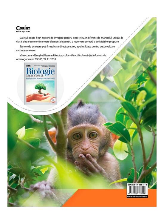 Copertă produs Biologie. Caietul elevului pentru clasa a VI-a - gallery big 2