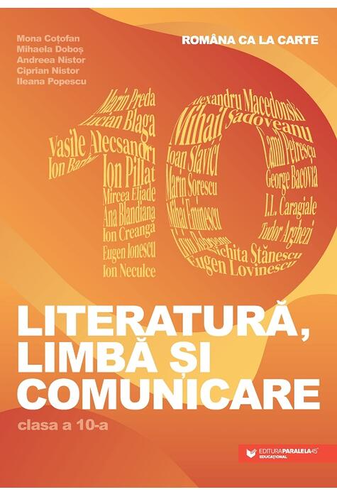 Copertă produs Rom&acirc;na ca la carte. Literatură, limbă și comunicare. Clasa a X-a