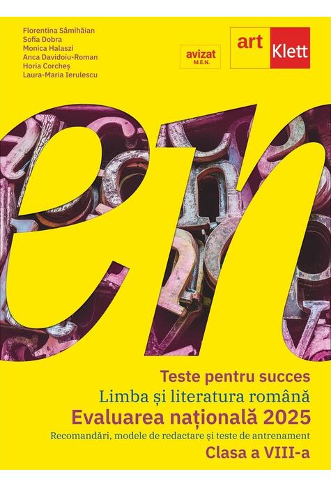 Copertă produs Teste pentru succes. Evaluarea Națională 2025 Limba și Literatură Rom&acirc;nă clasa a VIII-a