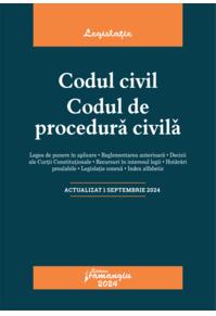 Copertă produs Codul civil. Codul de procedură civilă. Actualizat la 1 septembrie 2024