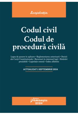 Copertă produs Codul civil. Codul de procedură civilă. Actualizat la 1 septembrie 2024