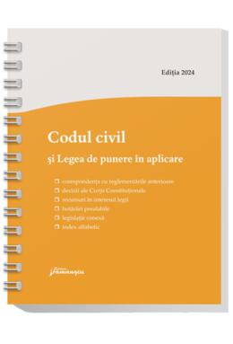 Copertă produs Codul civil și Legea de punere în aplicare. Actualizat la 1 septembrie 2024 - spiralat