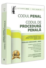 Copertă produs Codul penal și codul de procedură penală: septembrie 2024