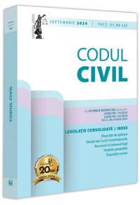 Copertă produs Codul civil: septembrie 2024