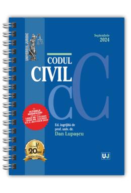 Copertă produs Codul civil Septembrie 2024 (ediție spiralată)