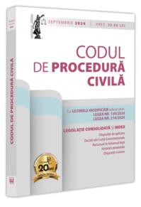 Copertă produs Codul de procedură civilă: Septembrie 2024