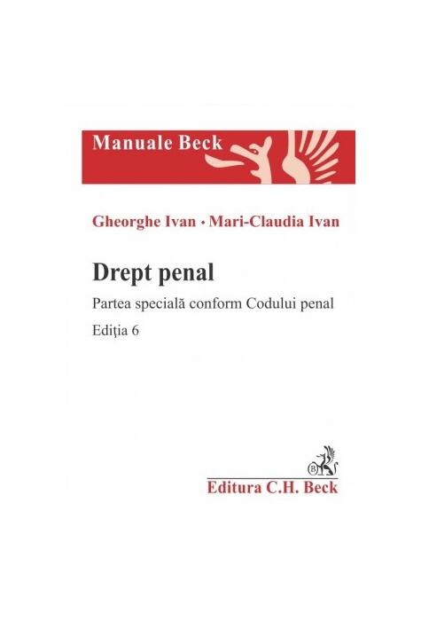 Copertă produs Drept penal. Partea specială conform Codului penal