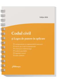 Copertă produs Codul civil și Legea de punere în aplicare. Actualizat la 22 mai 2024 - spiralat