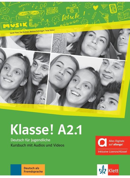 Copertă produs Klasse! A2.1. Kursbuch mit Audios und Videos inklusive Lizenzschl&uuml;ssel allango (24 Monate) - gallery big 1