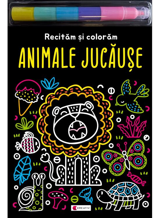 Copertă produs Animale jucăușe - Recităm și colorăm - gallery big 1