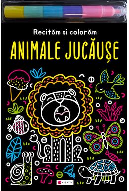 Copertă produs Animale jucăușe - Recităm și colorăm