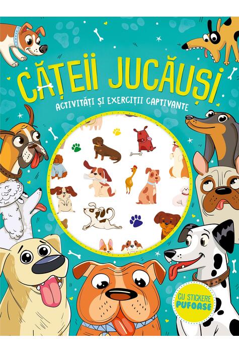 Copertă produs Cățeii jucăuși - stickere pufoase