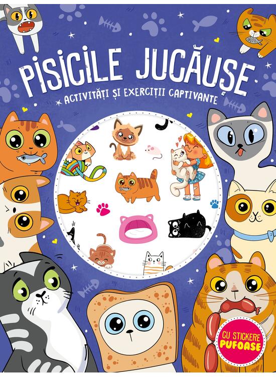 Copertă produs Pisicile jucăuşe - stickere pufoase - gallery big 1