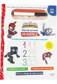 Copertă produs Marvel. Păienjenelul și prietenii lui uimitori. Scrie și șterge. Hai să scriem numerele