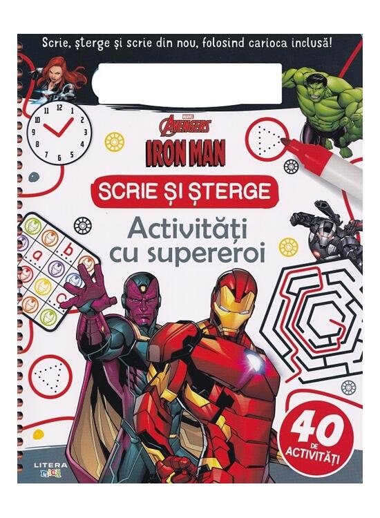 Copertă produs Marvel. Avengers. Iron Man. Scrie și șterge. Activități cu supereroi - gallery big 1