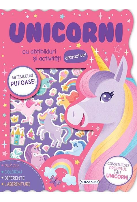 Copertă produs Abțibilduri pufoase - Unicorni