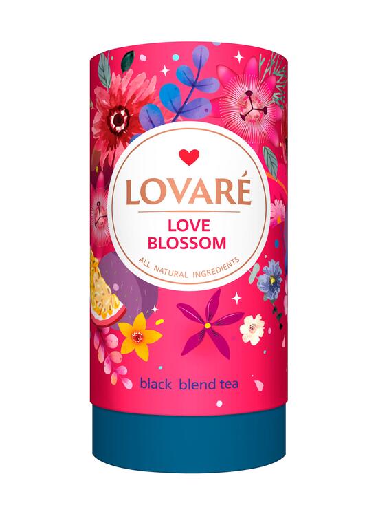 Copertă produs Tub de ceai Lovar&eacute; - Love Blossom: Amestec de ceai negru 80 g - gallery big 1