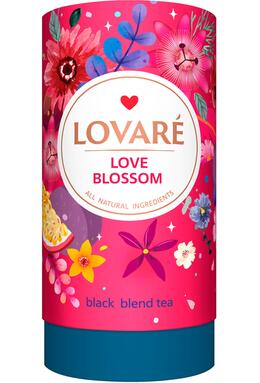 Copertă produs Tub de ceai Lovar&eacute; - Love Blossom: Amestec de ceai negru 80 g