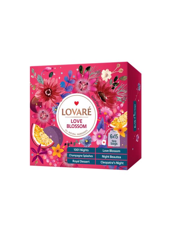 Copertă produs Cutie cu 90 pliculețe Lovar&eacute; - Love Blossom: Amestec de ceai verde cu fructe și ierburi 165 g - gallery big 1