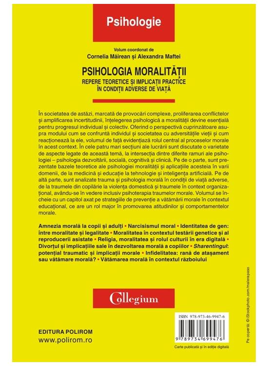 Copertă produs Psihologia moralităţii - gallery big 2