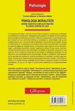 Copertă produs Psihologia moralităţii