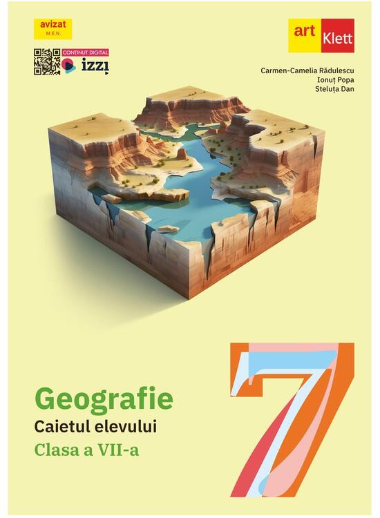 Copertă produs Geografie. Clasa a VII-a. Caietul elevului - gallery big 1